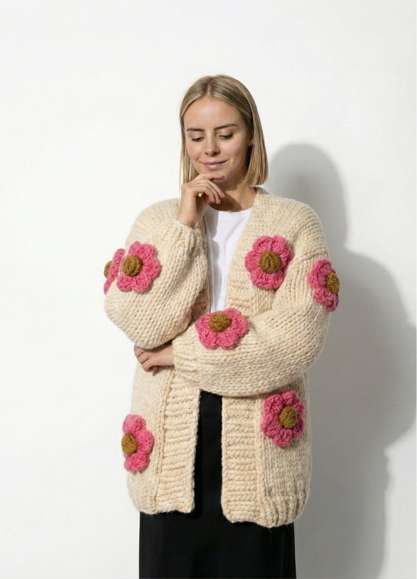 Bundle: Mother's Day Simone Cardigan + Blooming Good Bouquet Kit