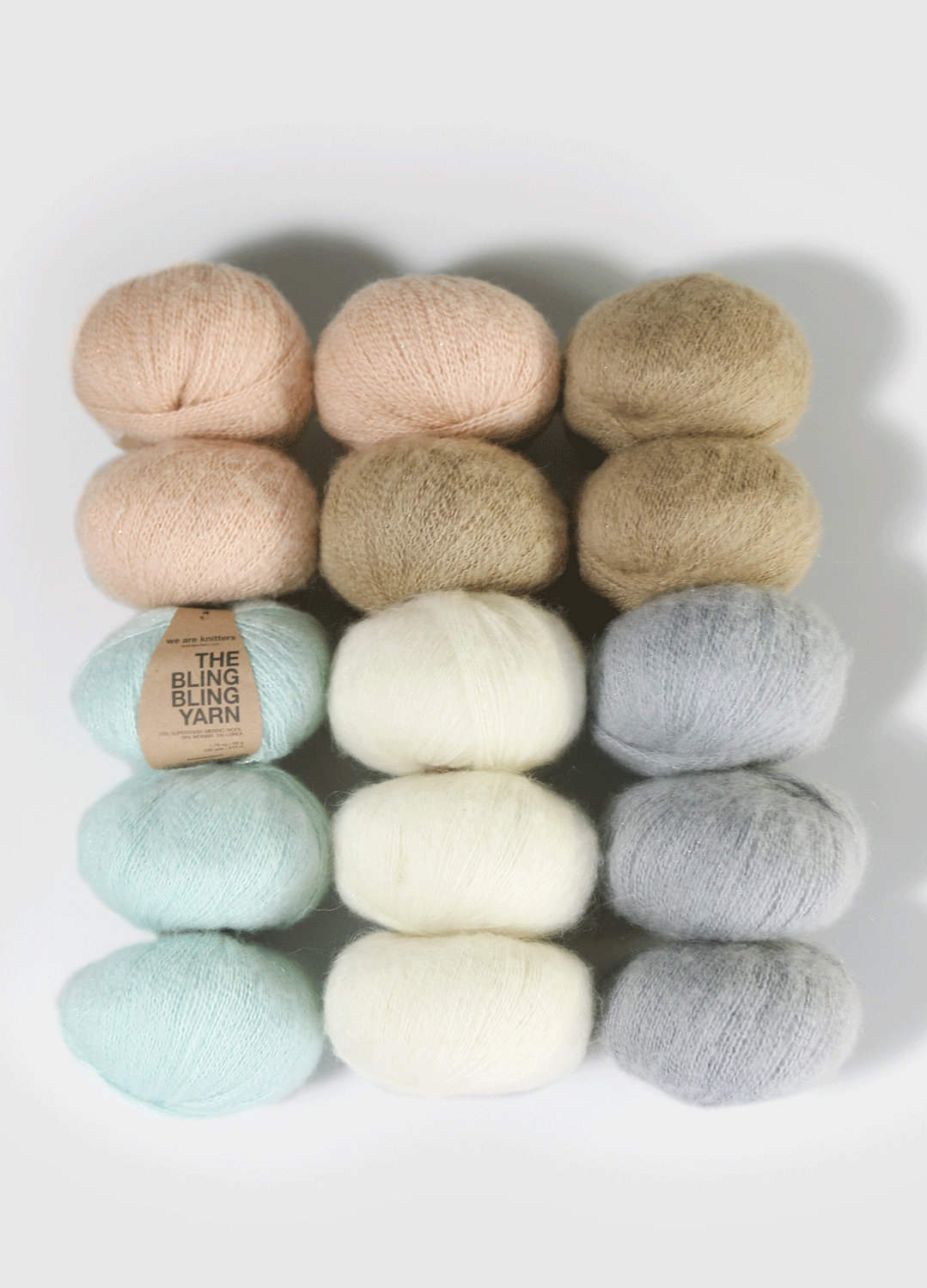 Pack de 15 Pelotes de Bling Bling Yarn
