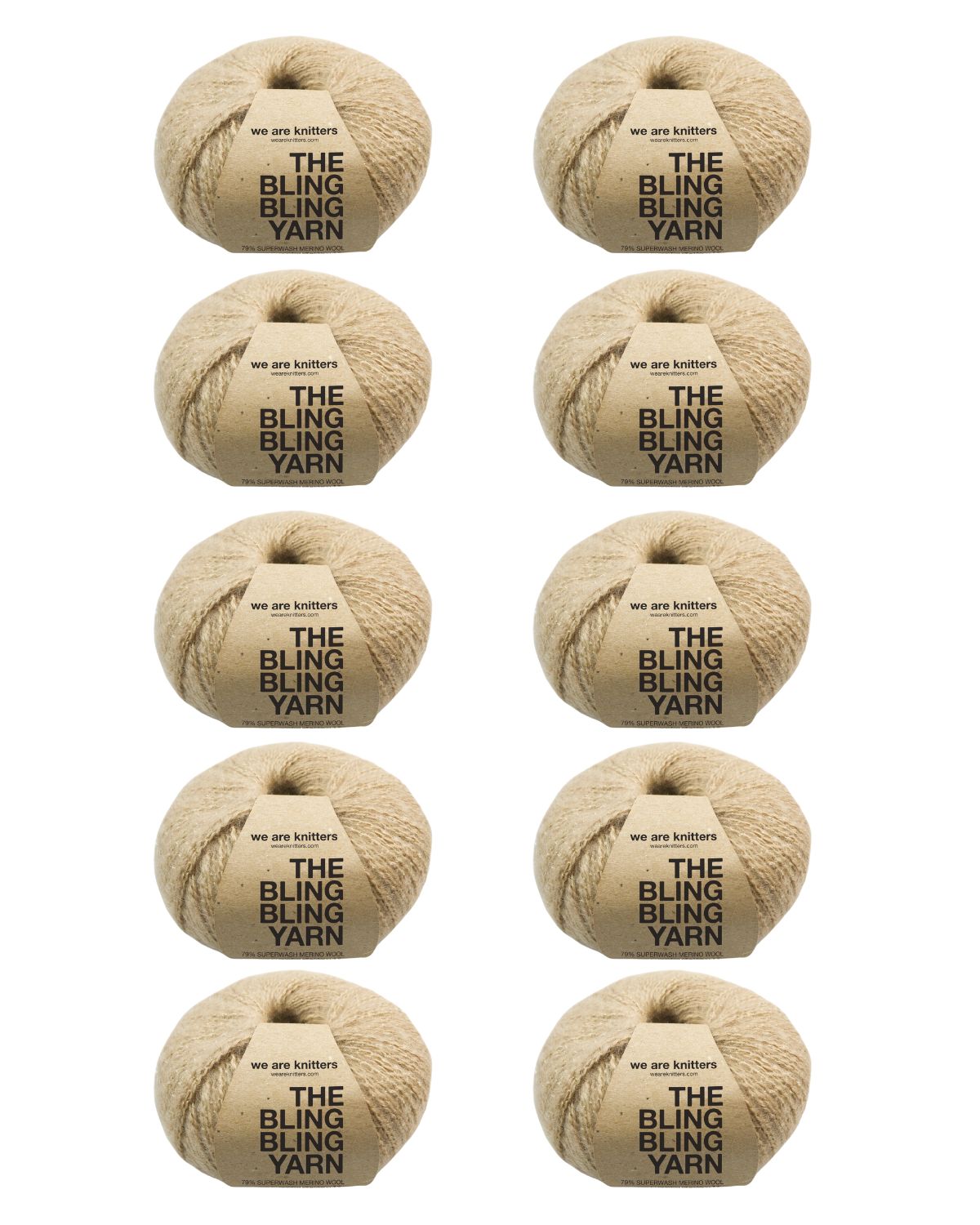 Pack de 10 Pelotes de Bling Bling Yarn