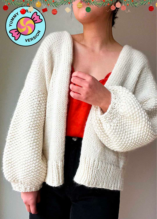 Kobe Cardigan WAK Edition x November Knits Kit - Yummy Fine Version
