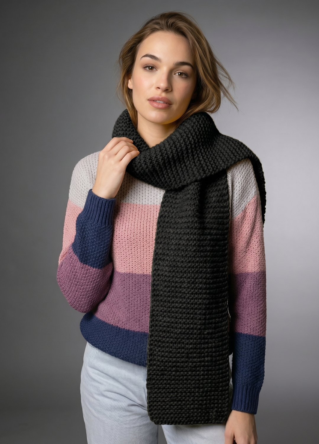 Vega Scarf Kit - Yummy Yarn Fine Version
