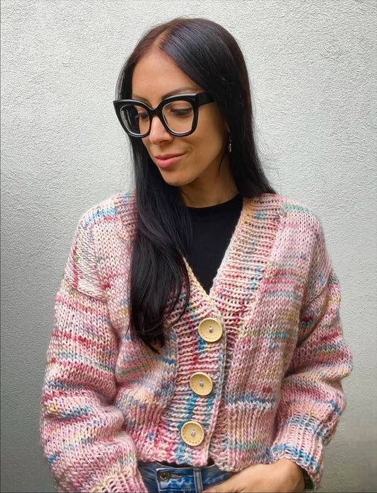 Tupelo Cardigan Kit - Yummy Yarn Fine Version