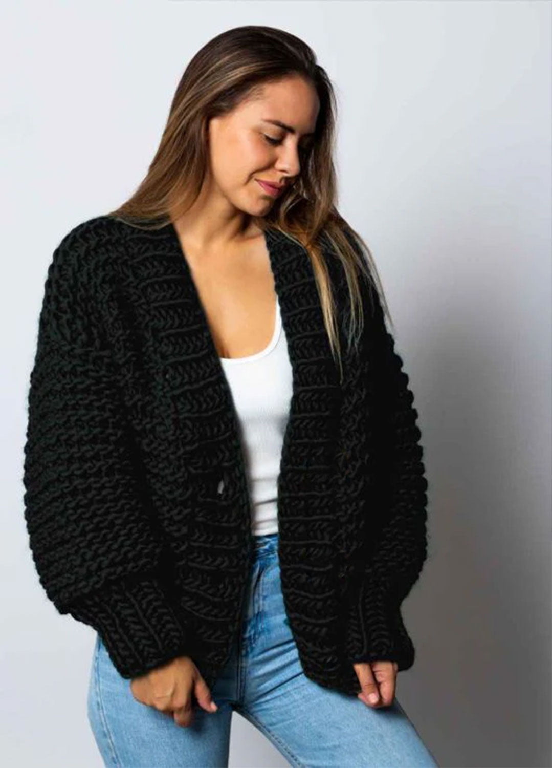 Avocado Cardigan Kit - Yummy Yarn Version