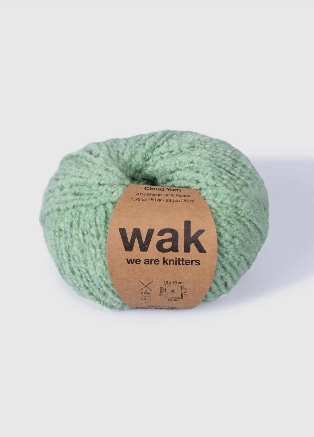 The Boucle Cloud Yarn Sage Green