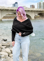 Easy Eyelet Sweater Scarf x @knitatude Kit - Offre du mois
