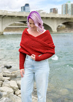 Easy Eyelet Sweater Scarf x @knitatude Kit - Offre du mois
