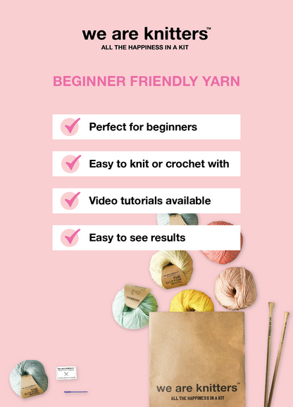 Dinka Scarf Beginner Knitting Kit in Yarnicorn