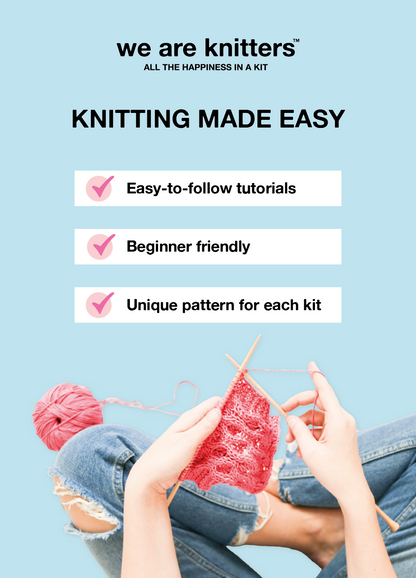 Dinka Scarf Beginner Knitting Kit in Yarnicorn