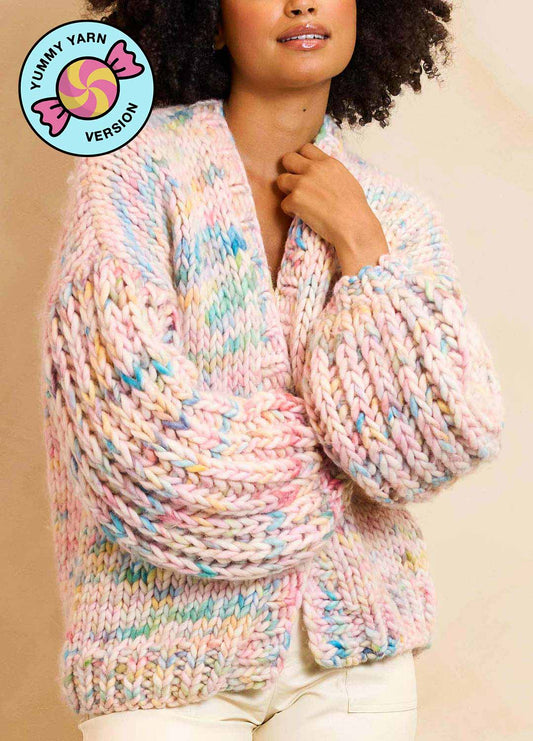 Fresco Cardigan Kit - Yummy Yarn Version