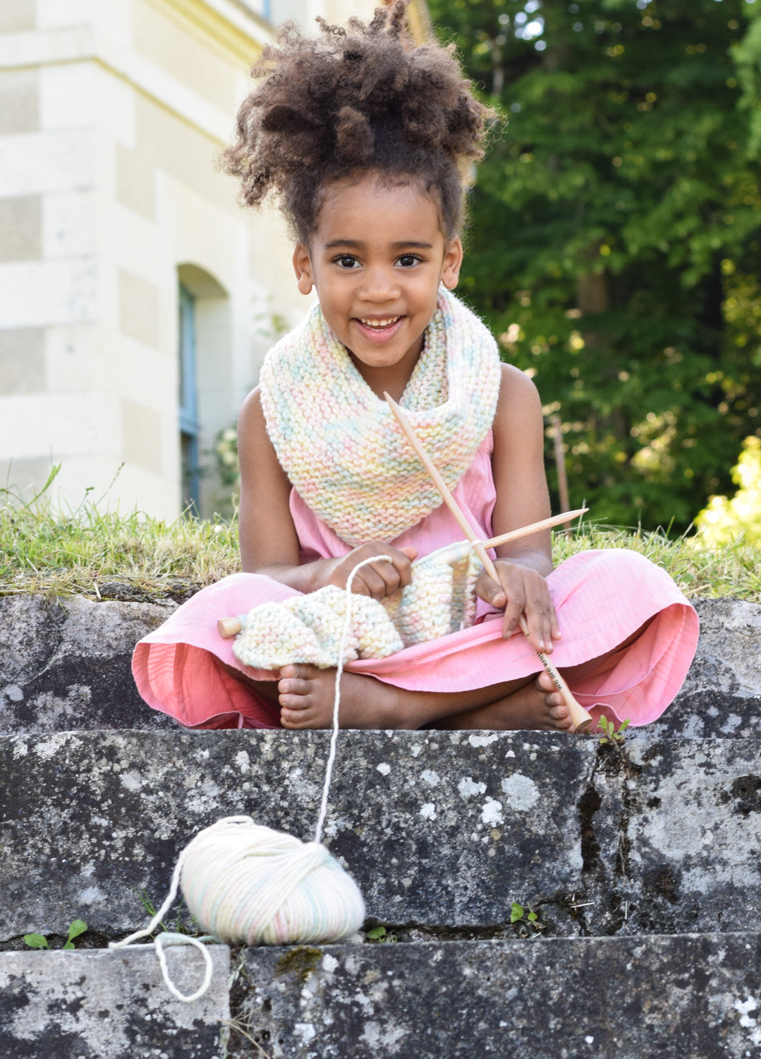 Row Row Snood Kit - Learning Experience For Kids - Yummy Yarn Fine Version