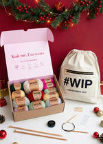Knitters Holiday Delight: Mystery Yarn Box + WIP bag
