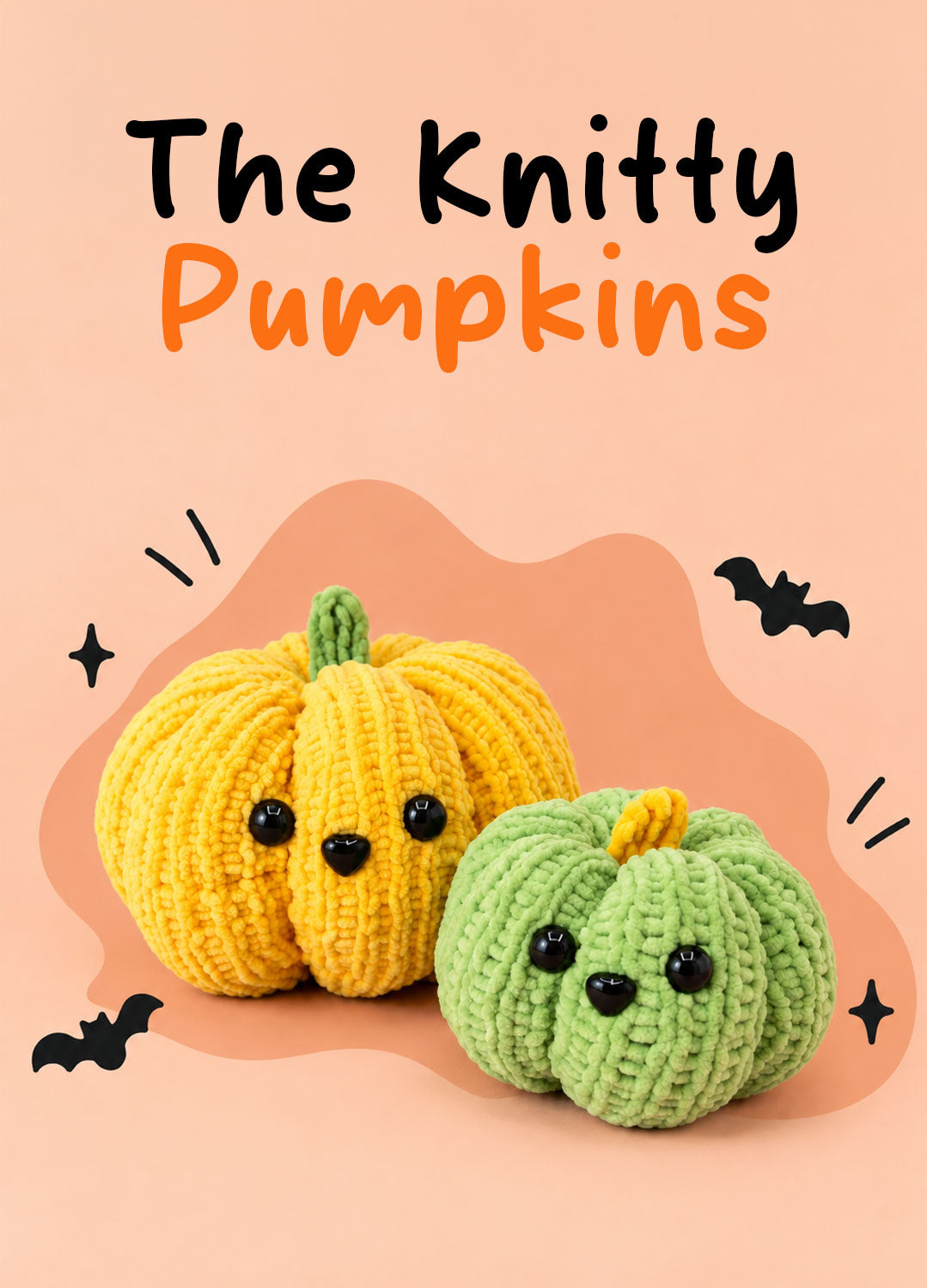Les citrouilles Knitty – Kit facile pour tricoter des citrouilles