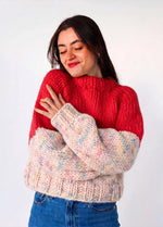 The Rainbow Sweater Kit x @paula.on.knits - Yummy Yarn Version