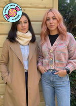 2 Kits Bundle | Knitting Stitch Sampler Kit Make your first Snood + Tupelo Cardigan - Yummy Yarn Fine Version