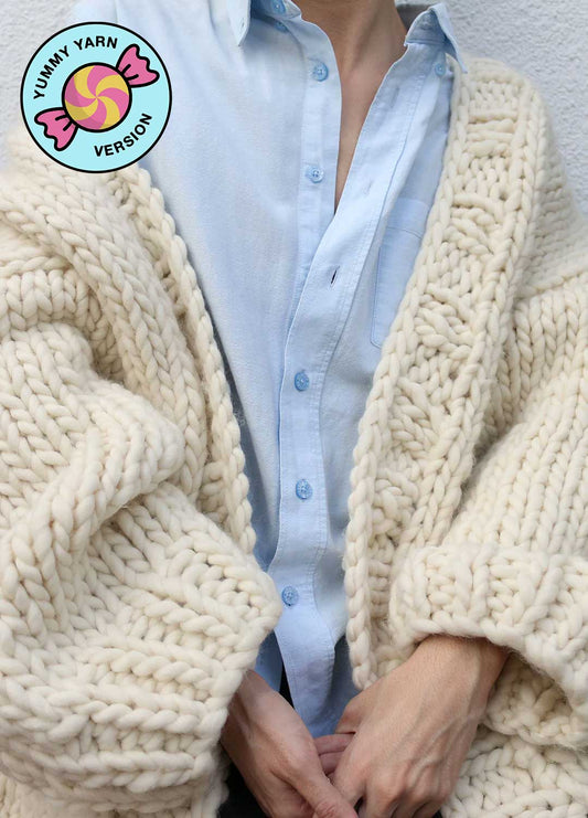 Simone Cardigan Kit -  Yummy Yarn Version