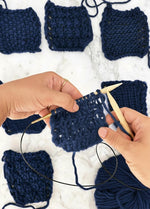 Stitch Sampler Kit: Learn The Basics Knitting Kit - Make your first Placemat & Coasters - Premium Version