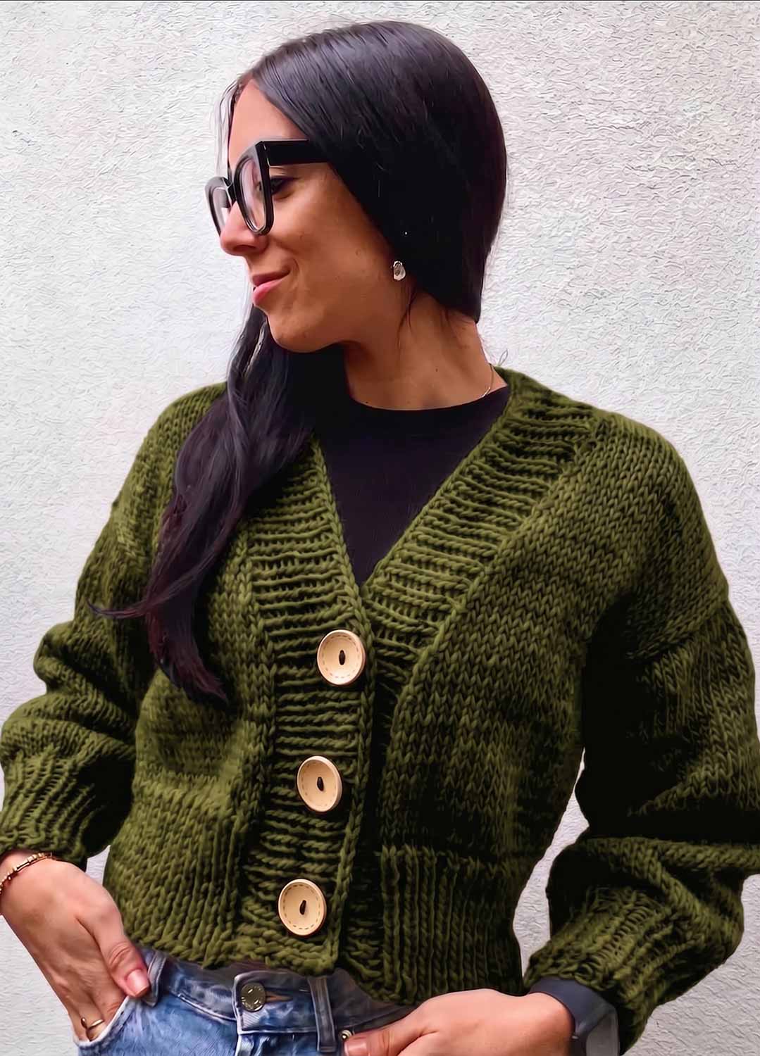 Kit Tupelo Cardigan - Yummy Yarn Fine Version 