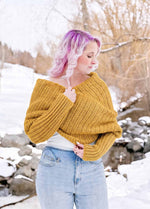 Easy Crochet Sweater Scarf x @knitatude Kit - Yummy Yarn Fine Version